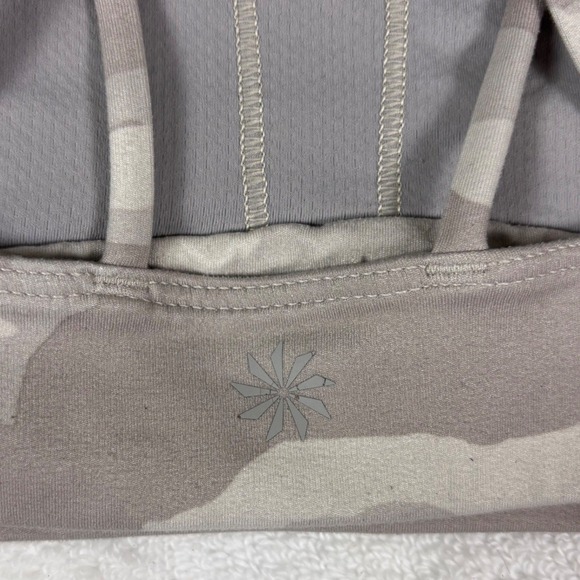 Athleta Womens Camo Sports Bra Small Criss Cross Straps Medium Support Athletic - Picture 4 of 6